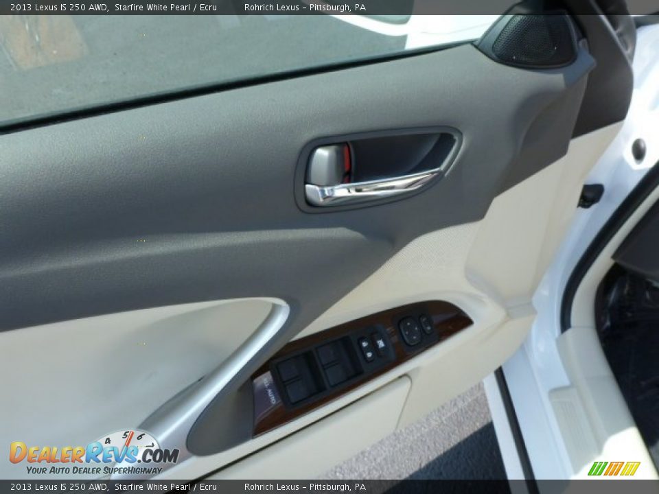 2013 Lexus IS 250 AWD Starfire White Pearl / Ecru Photo #14