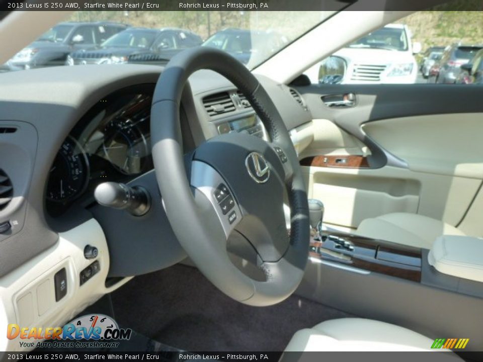 2013 Lexus IS 250 AWD Starfire White Pearl / Ecru Photo #18