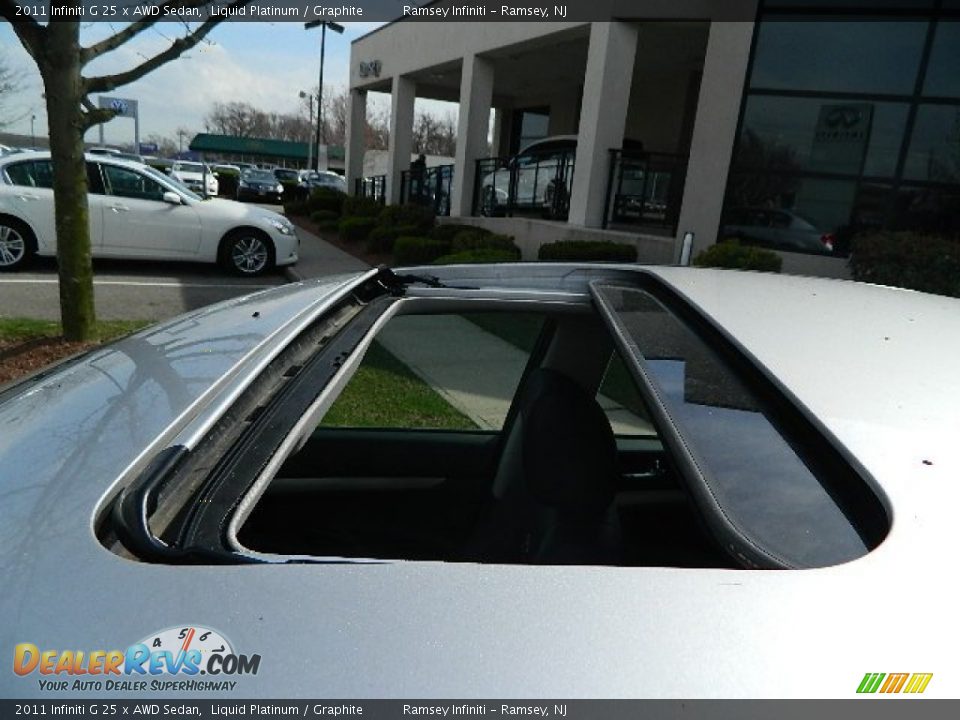 2011 Infiniti G 25 x AWD Sedan Liquid Platinum / Graphite Photo #3