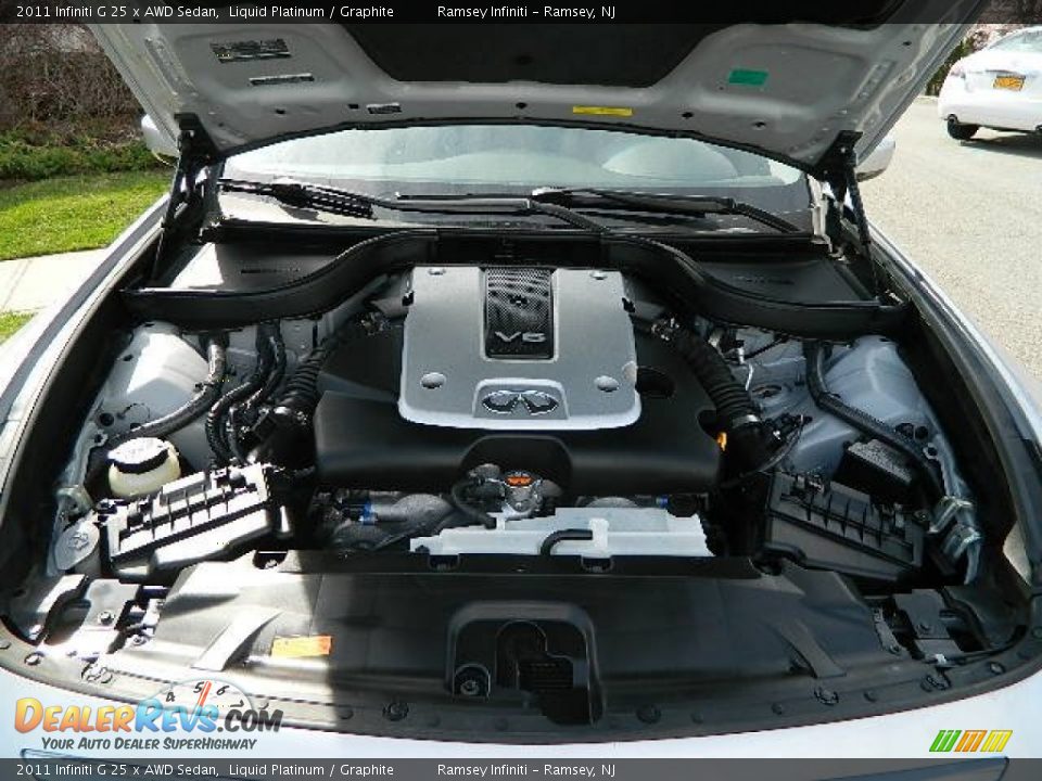 2011 Infiniti G 25 x AWD Sedan Liquid Platinum / Graphite Photo #9