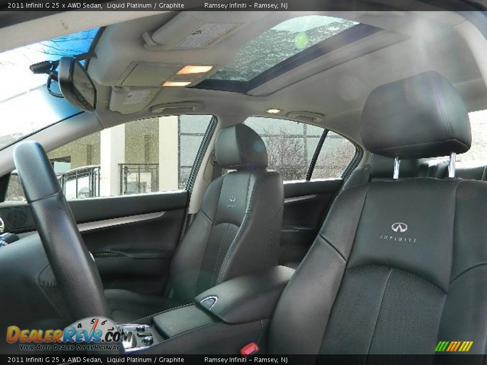 2011 Infiniti G 25 x AWD Sedan Liquid Platinum / Graphite Photo #10