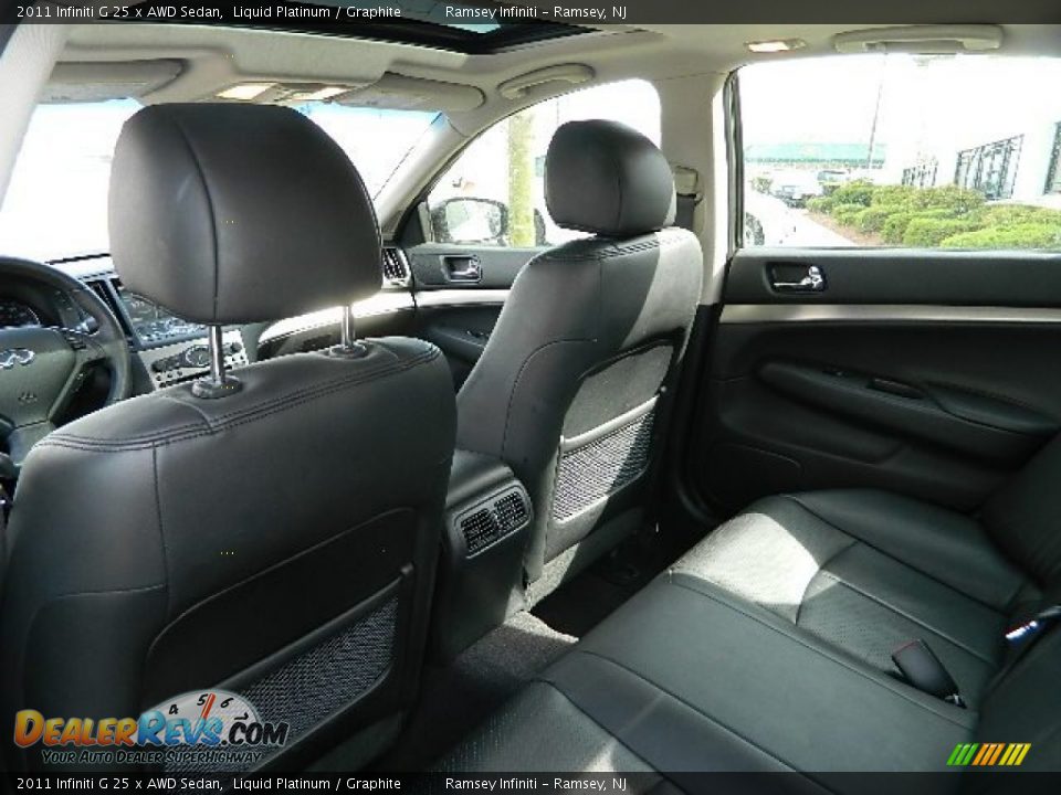 2011 Infiniti G 25 x AWD Sedan Liquid Platinum / Graphite Photo #11