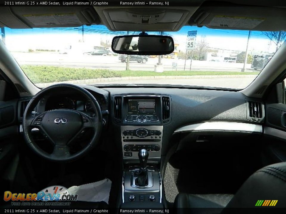 2011 Infiniti G 25 x AWD Sedan Liquid Platinum / Graphite Photo #14