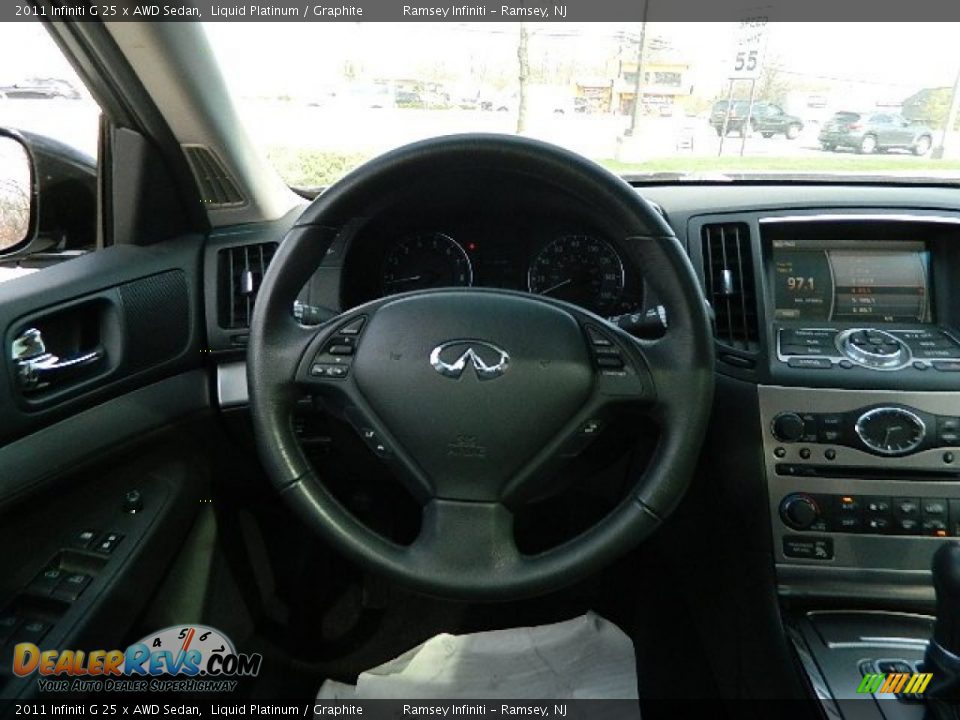 2011 Infiniti G 25 x AWD Sedan Liquid Platinum / Graphite Photo #15