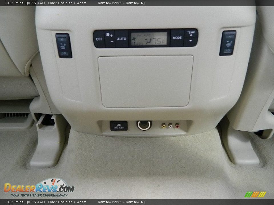 2012 Infiniti QX 56 4WD Black Obsidian / Wheat Photo #14