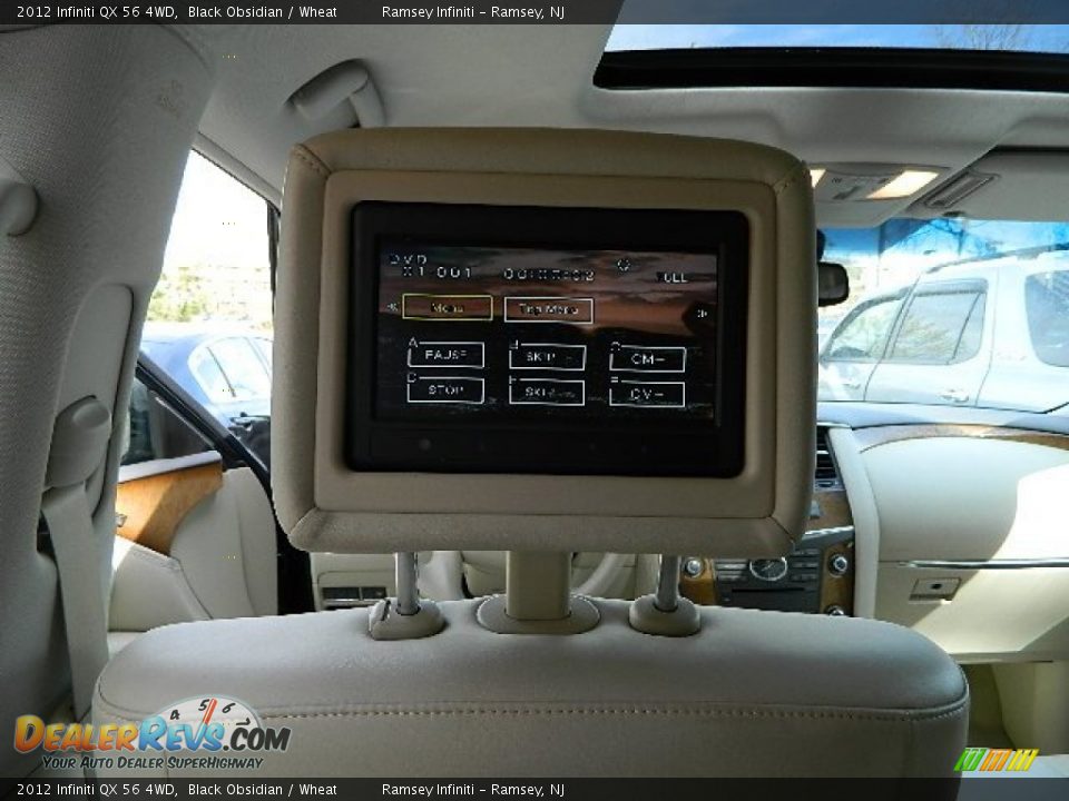 2012 Infiniti QX 56 4WD Black Obsidian / Wheat Photo #15