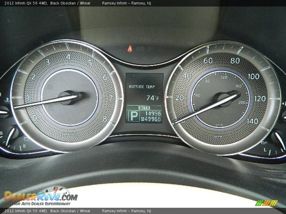 2012 Infiniti QX 56 4WD Gauges Photo #23