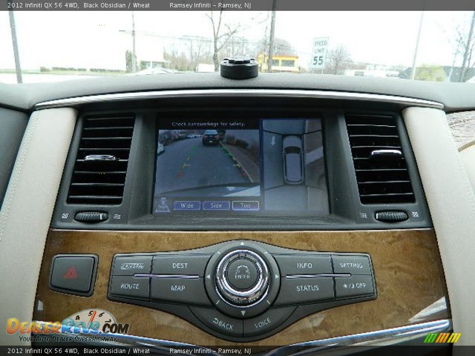 2012 Infiniti QX 56 4WD Black Obsidian / Wheat Photo #25