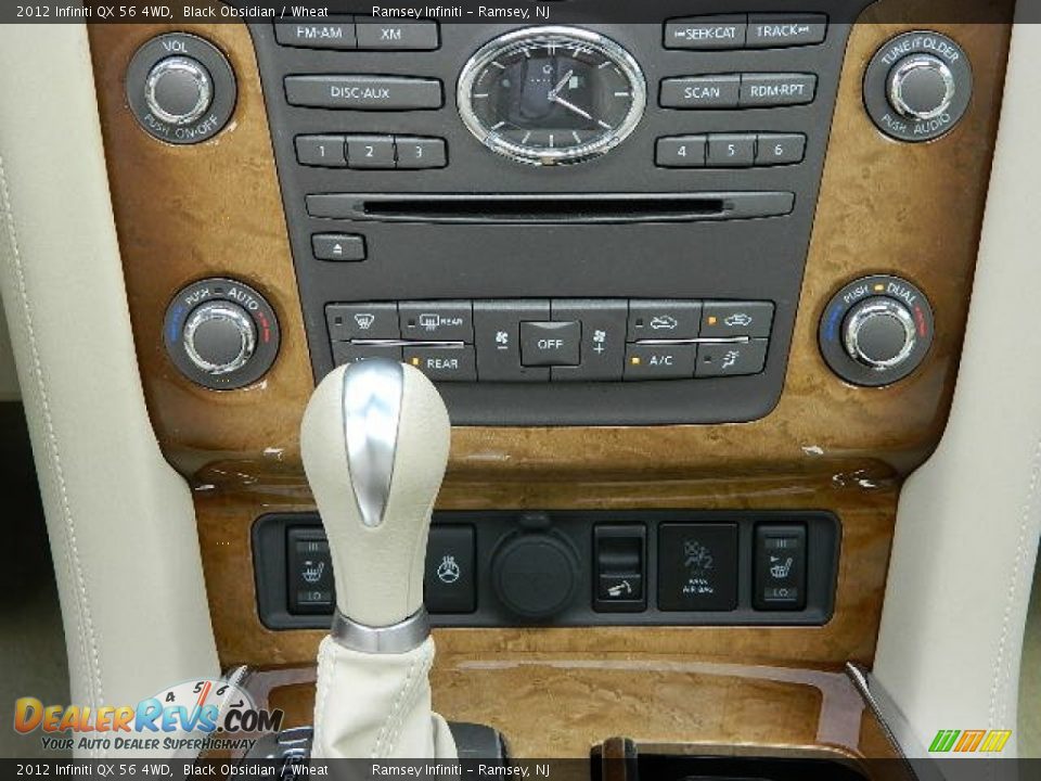 2012 Infiniti QX 56 4WD Black Obsidian / Wheat Photo #26