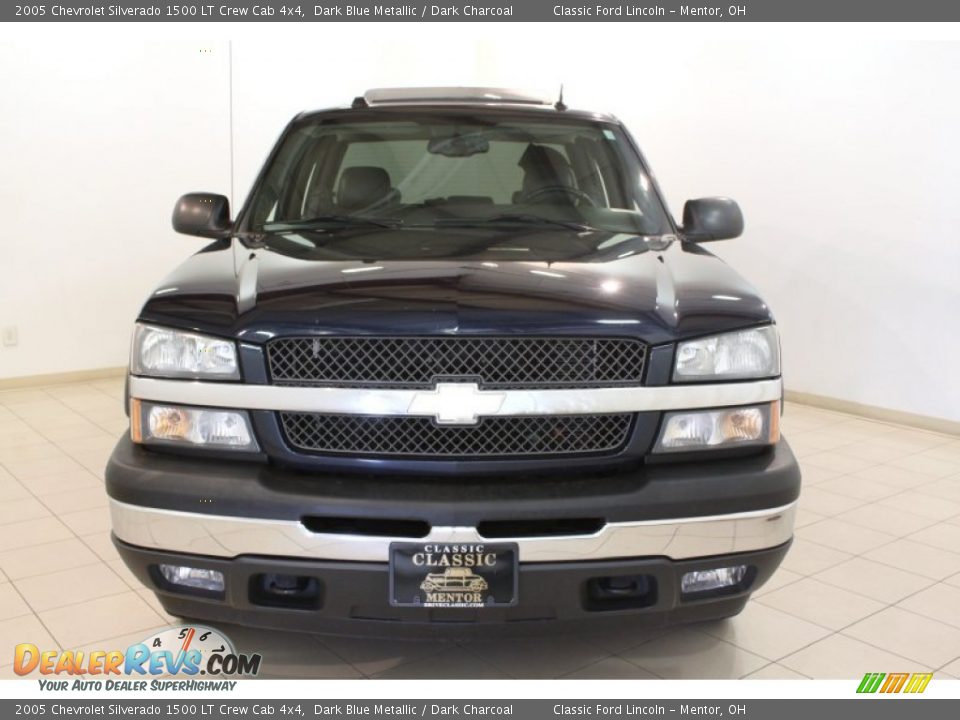 2005 Chevrolet Silverado 1500 LT Crew Cab 4x4 Dark Blue Metallic / Dark Charcoal Photo #2