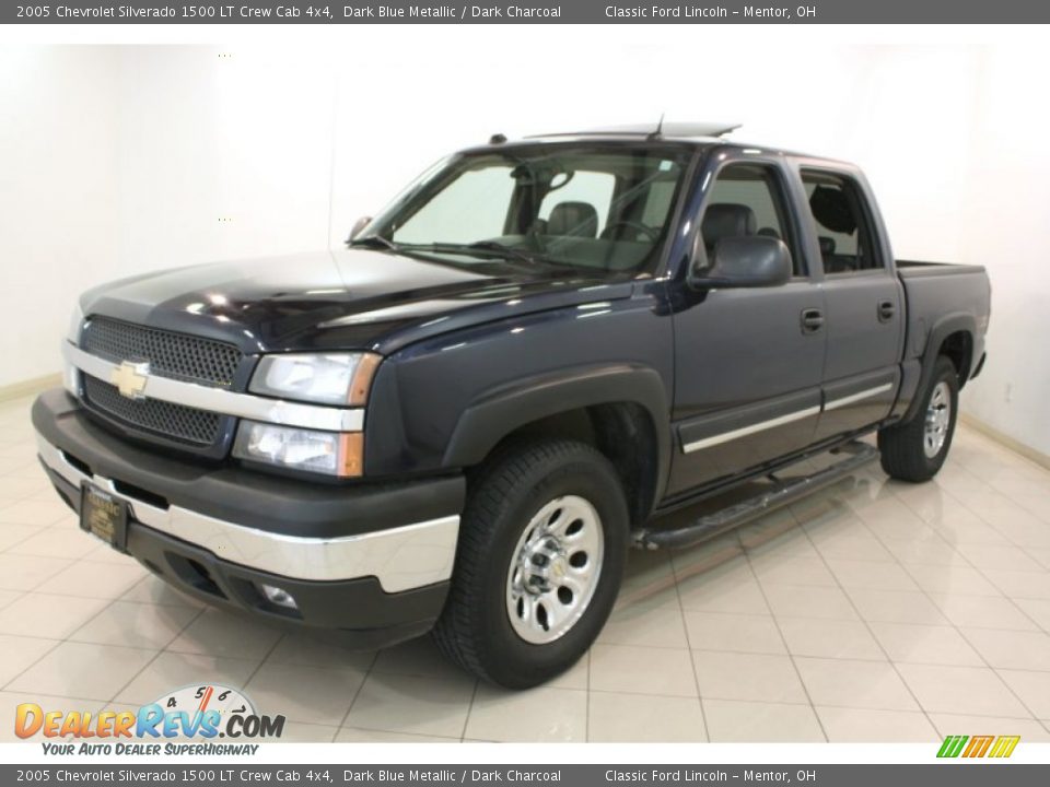 2005 Chevrolet Silverado 1500 LT Crew Cab 4x4 Dark Blue Metallic / Dark Charcoal Photo #3