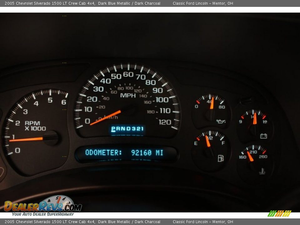 2005 Chevrolet Silverado 1500 LT Crew Cab 4x4 Dark Blue Metallic / Dark Charcoal Photo #9