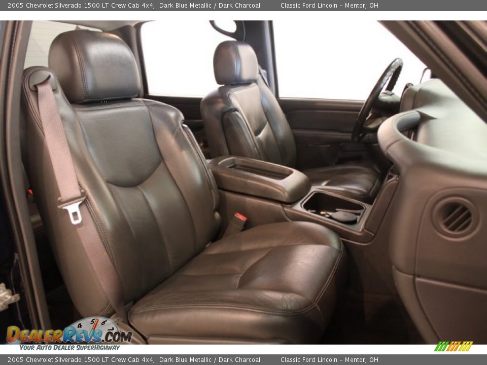2005 Chevrolet Silverado 1500 LT Crew Cab 4x4 Dark Blue Metallic / Dark Charcoal Photo #12