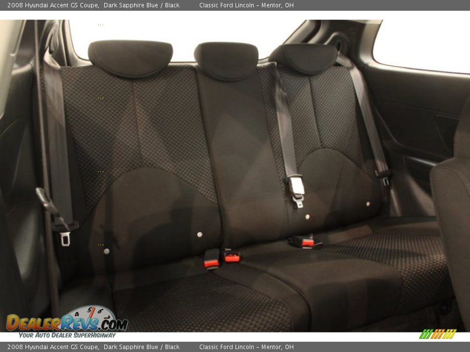 2008 Hyundai Accent GS Coupe Dark Sapphire Blue / Black Photo #11