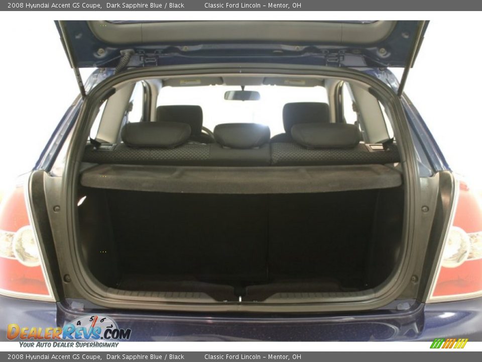 2008 Hyundai Accent GS Coupe Dark Sapphire Blue / Black Photo #12