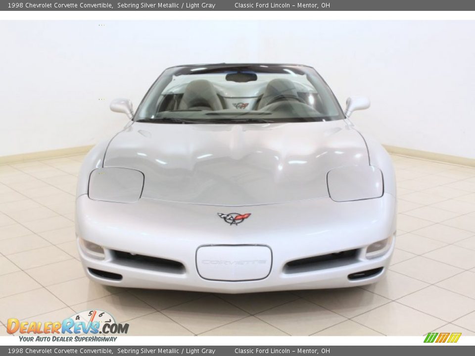 1998 Chevrolet Corvette Convertible Sebring Silver Metallic / Light Gray Photo #3