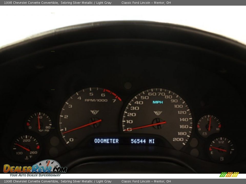 1998 Chevrolet Corvette Convertible Gauges Photo #10