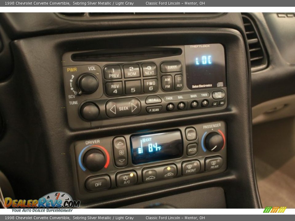 Controls of 1998 Chevrolet Corvette Convertible Photo #11