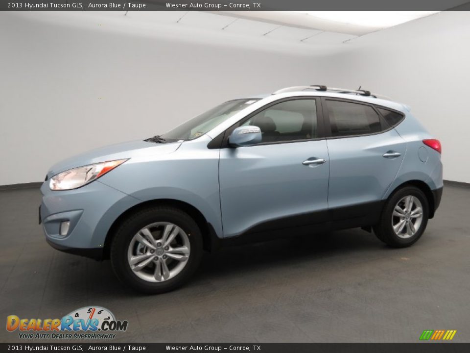 2013 Hyundai Tucson GLS Aurora Blue / Taupe Photo #1