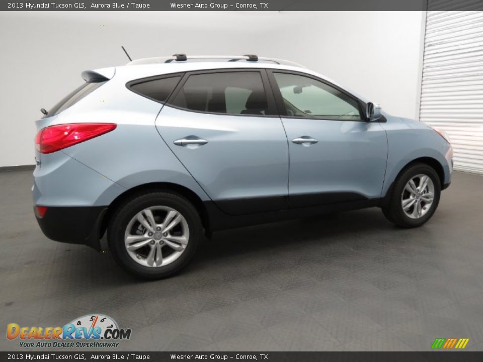 2013 Hyundai Tucson GLS Aurora Blue / Taupe Photo #2