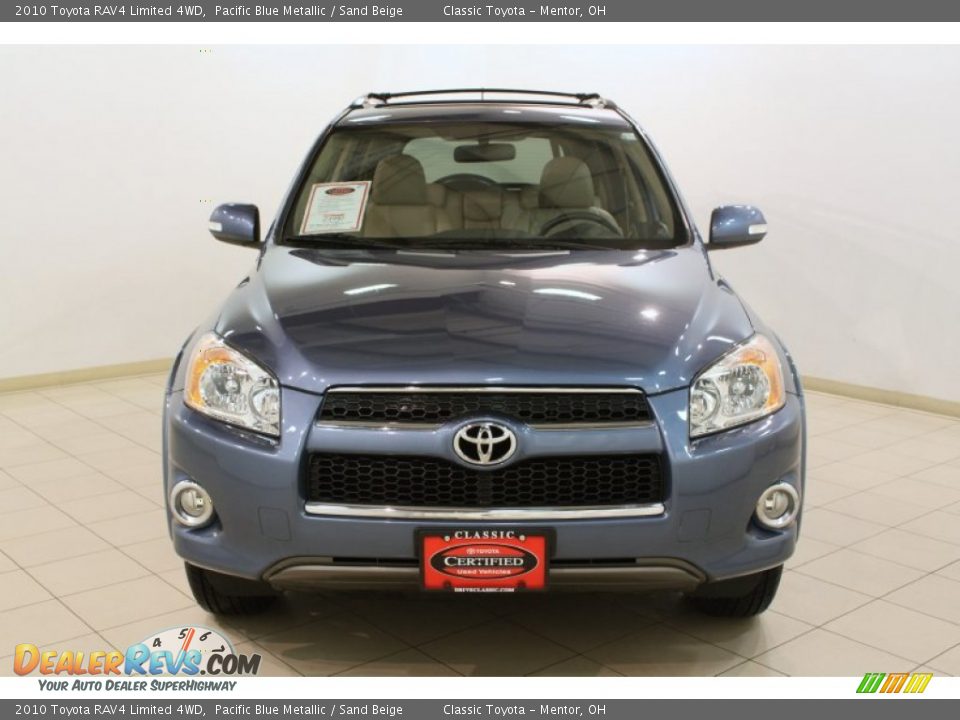 2010 Toyota RAV4 Limited 4WD Pacific Blue Metallic / Sand Beige Photo #2