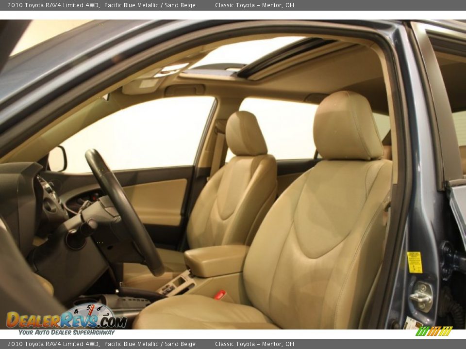 2010 Toyota RAV4 Limited 4WD Pacific Blue Metallic / Sand Beige Photo #5