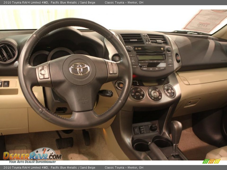 2010 Toyota RAV4 Limited 4WD Pacific Blue Metallic / Sand Beige Photo #6