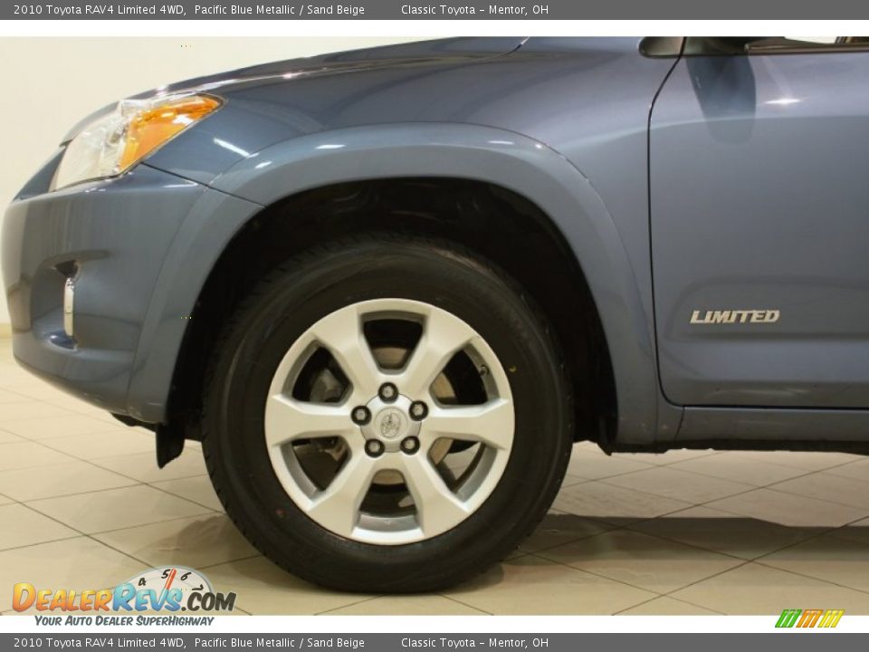 2010 Toyota RAV4 Limited 4WD Pacific Blue Metallic / Sand Beige Photo #15