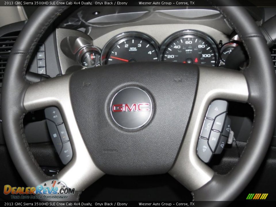 2013 GMC Sierra 3500HD SLE Crew Cab 4x4 Dually Onyx Black / Ebony Photo #5