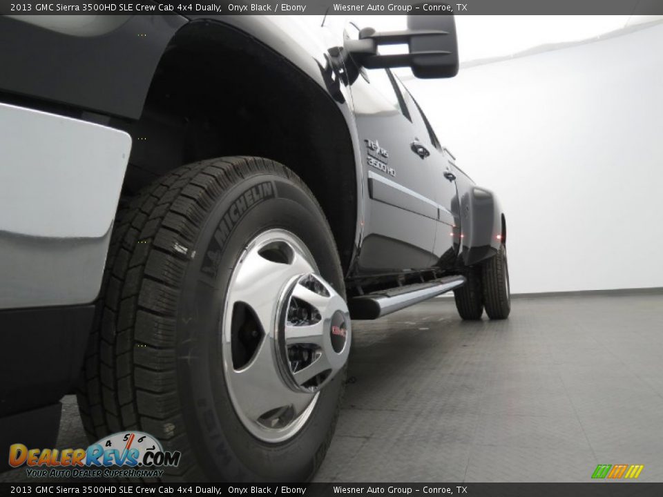 2013 GMC Sierra 3500HD SLE Crew Cab 4x4 Dually Onyx Black / Ebony Photo #6