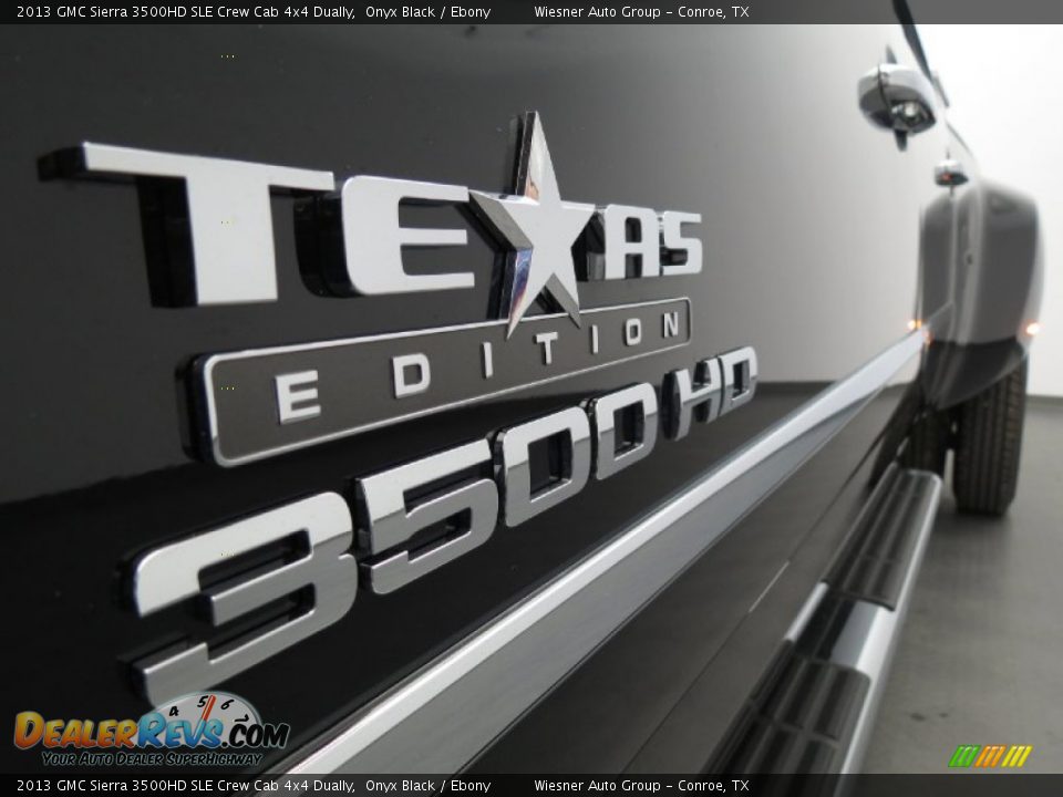 2013 GMC Sierra 3500HD SLE Crew Cab 4x4 Dually Onyx Black / Ebony Photo #7