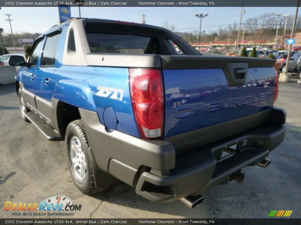 2003 Chevrolet Avalanche 1500 4x4 Arrival Blue / Dark Charcoal Photo #5