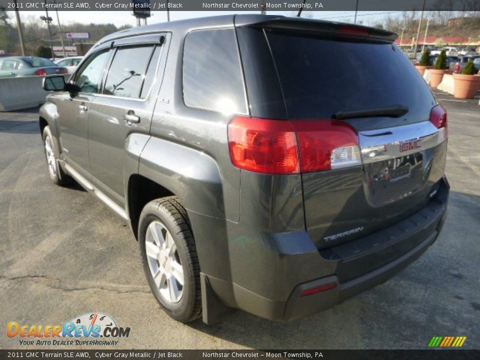2011 GMC Terrain SLE AWD Cyber Gray Metallic / Jet Black Photo #5