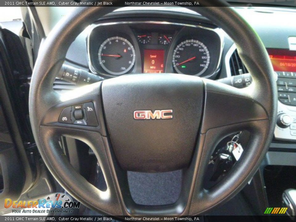 2011 GMC Terrain SLE AWD Cyber Gray Metallic / Jet Black Photo #17