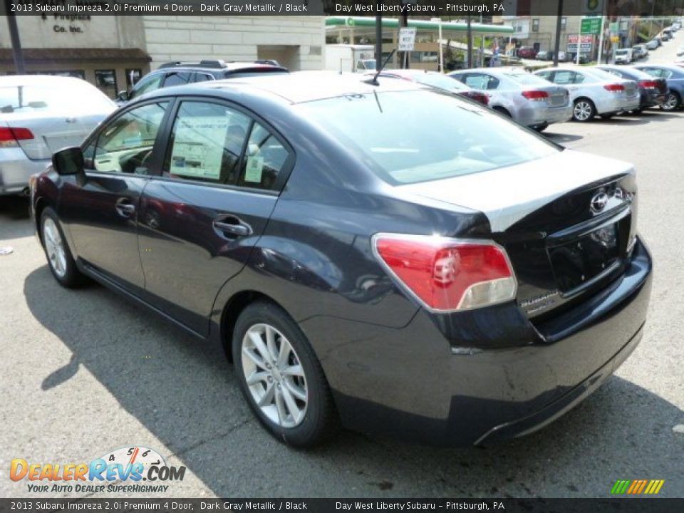 2013 Subaru Impreza 2.0i Premium 4 Door Dark Gray Metallic / Black Photo #2