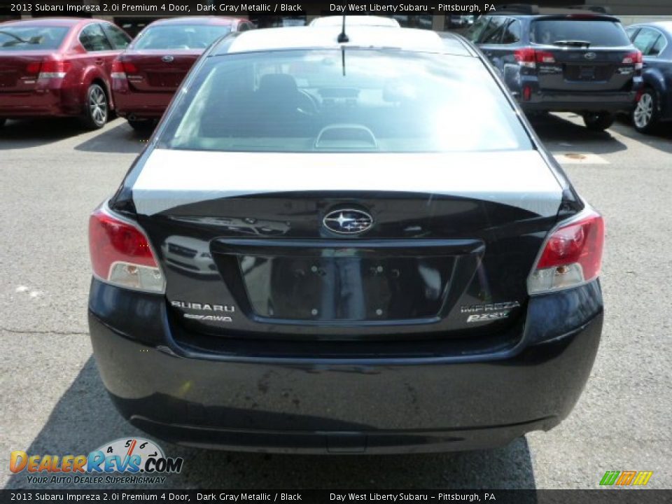 2013 Subaru Impreza 2.0i Premium 4 Door Dark Gray Metallic / Black Photo #3