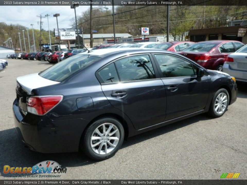 2013 Subaru Impreza 2.0i Premium 4 Door Dark Gray Metallic / Black Photo #4