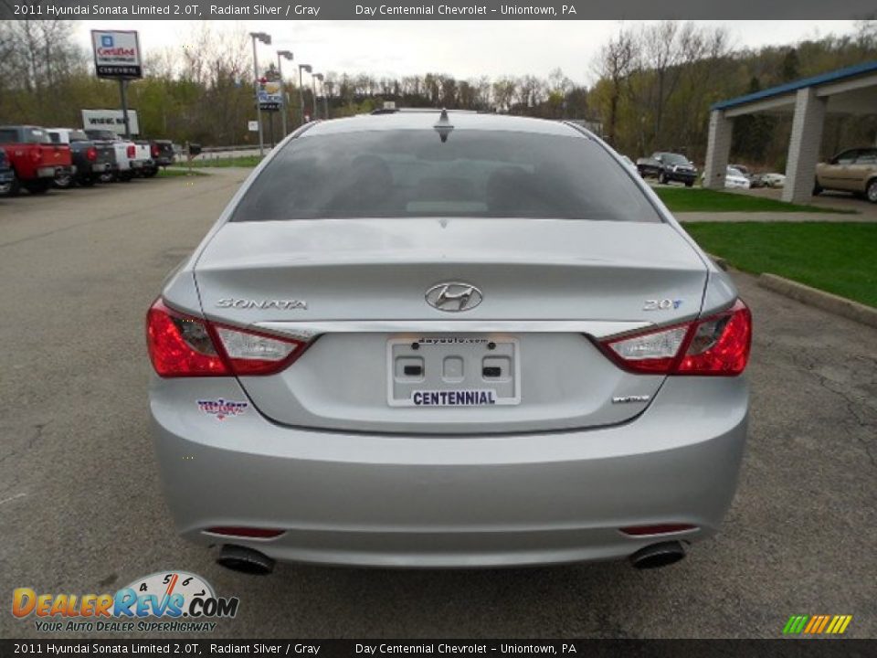 2011 Hyundai Sonata Limited 2.0T Radiant Silver / Gray Photo #5