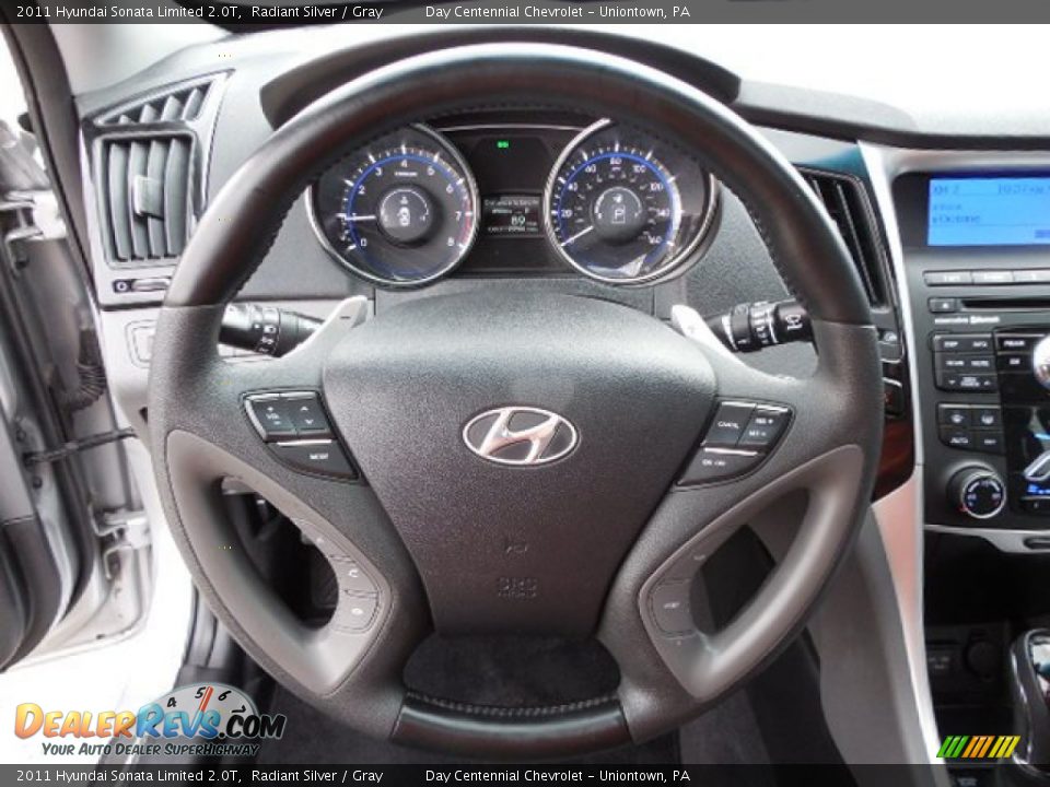 2011 Hyundai Sonata Limited 2.0T Radiant Silver / Gray Photo #15