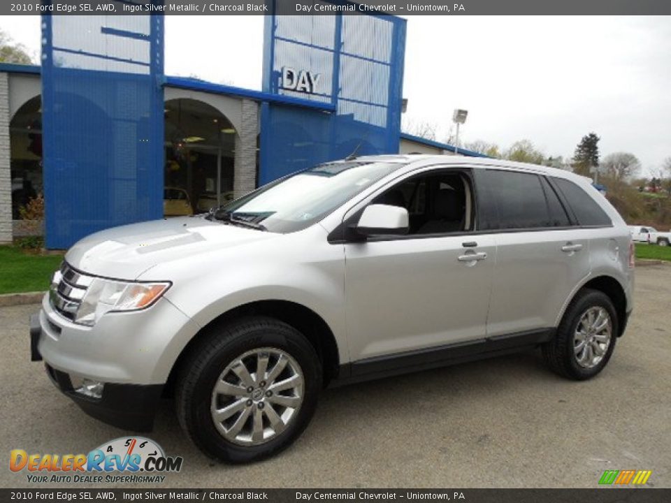 2010 Ford Edge SEL AWD Ingot Silver Metallic / Charcoal Black Photo #1