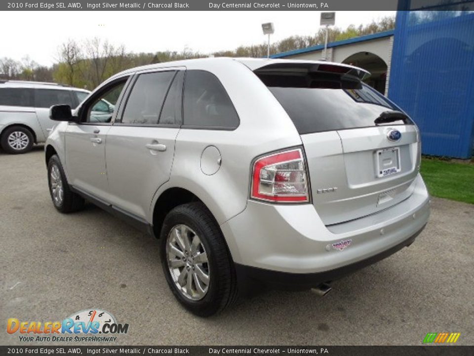 2010 Ford Edge SEL AWD Ingot Silver Metallic / Charcoal Black Photo #4