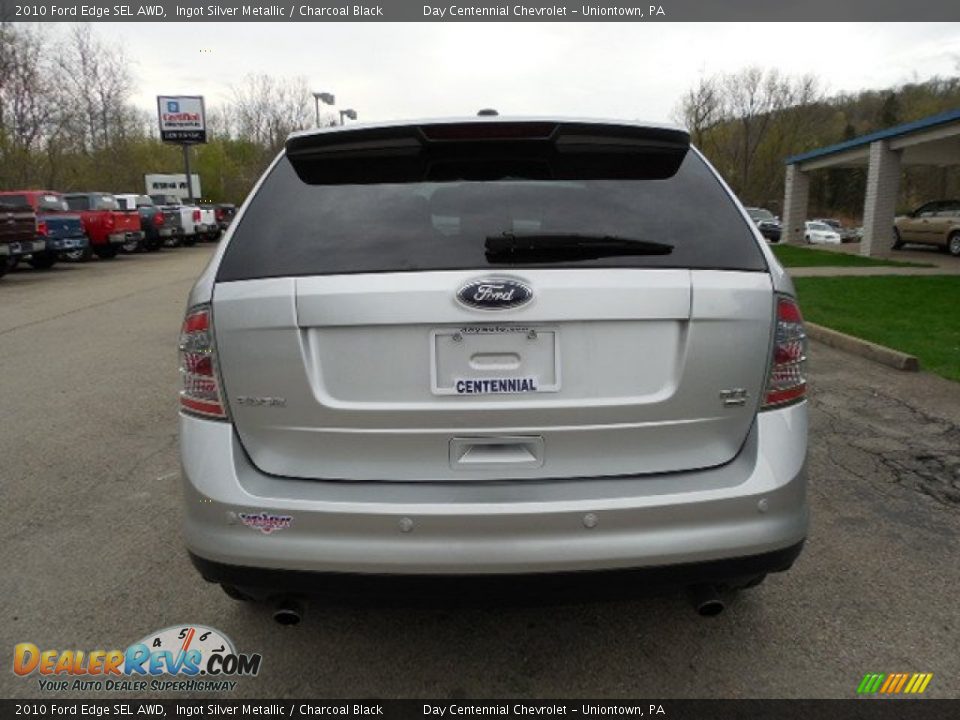 2010 Ford Edge SEL AWD Ingot Silver Metallic / Charcoal Black Photo #5