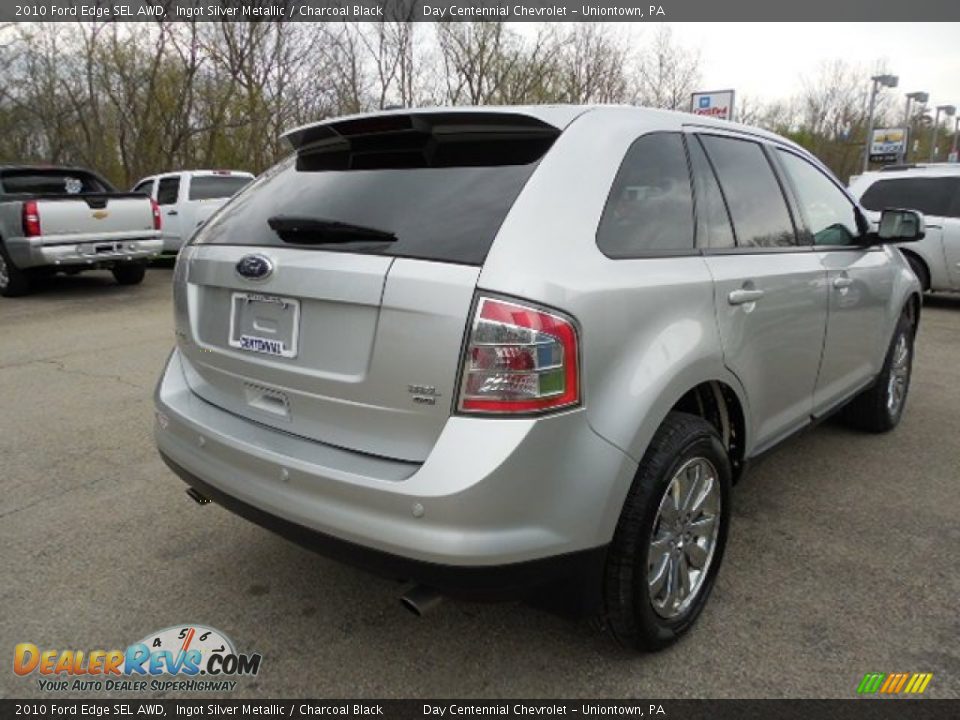2010 Ford Edge SEL AWD Ingot Silver Metallic / Charcoal Black Photo #6