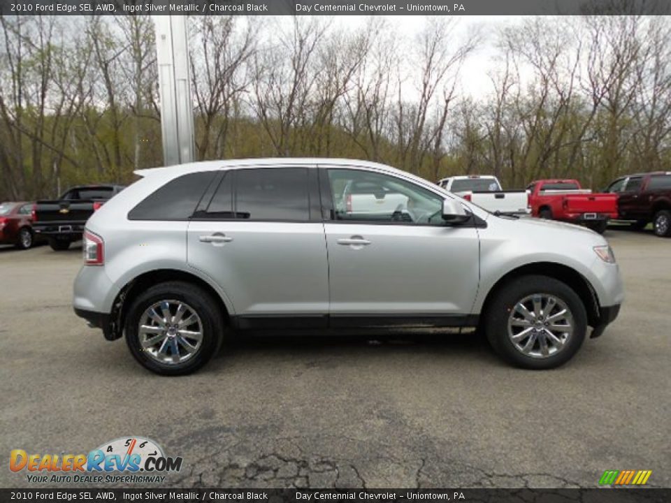 2010 Ford Edge SEL AWD Ingot Silver Metallic / Charcoal Black Photo #7