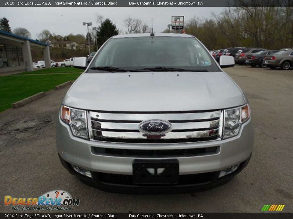 2010 Ford Edge SEL AWD Ingot Silver Metallic / Charcoal Black Photo #9