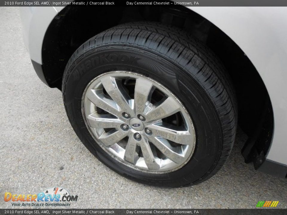 2010 Ford Edge SEL AWD Ingot Silver Metallic / Charcoal Black Photo #10