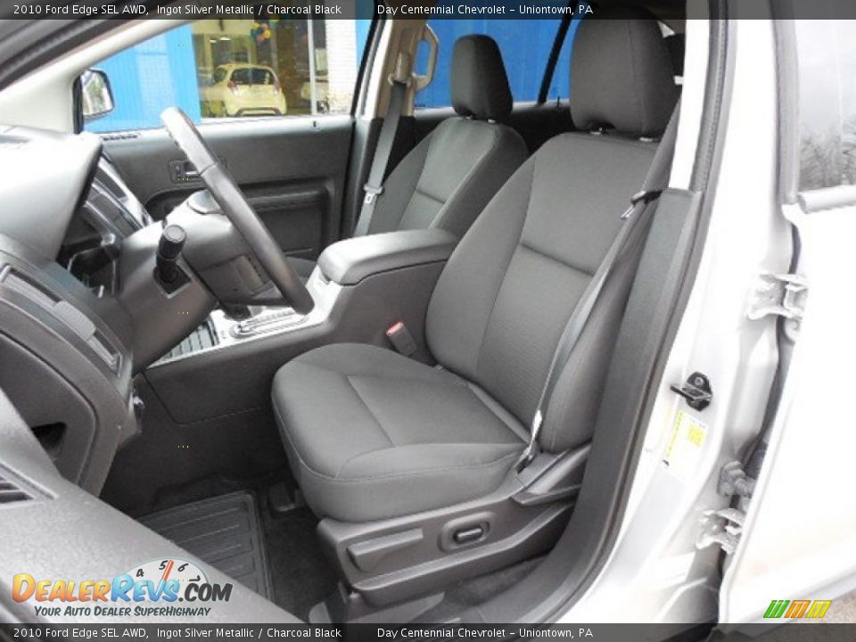 2010 Ford Edge SEL AWD Ingot Silver Metallic / Charcoal Black Photo #12
