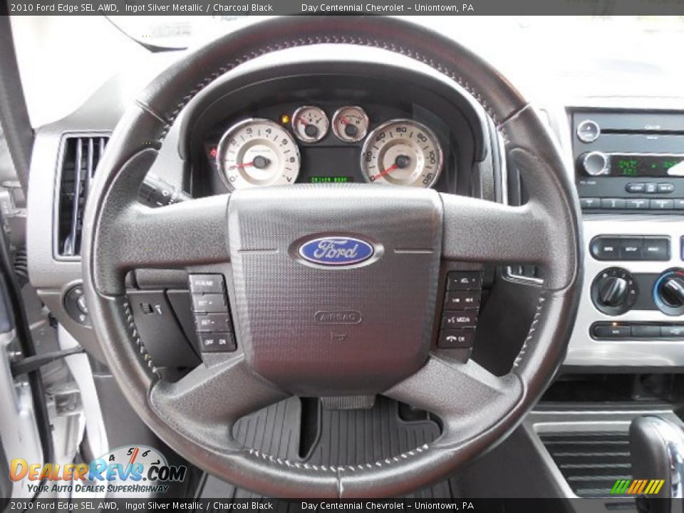 2010 Ford Edge SEL AWD Ingot Silver Metallic / Charcoal Black Photo #14
