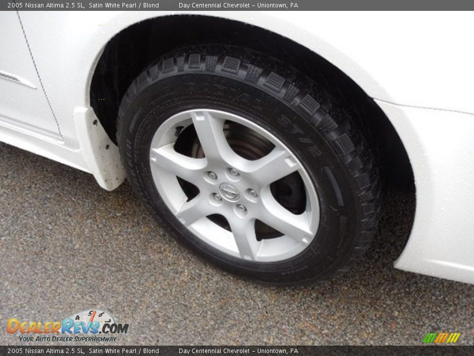 2005 Nissan Altima 2.5 SL Satin White Pearl / Blond Photo #8