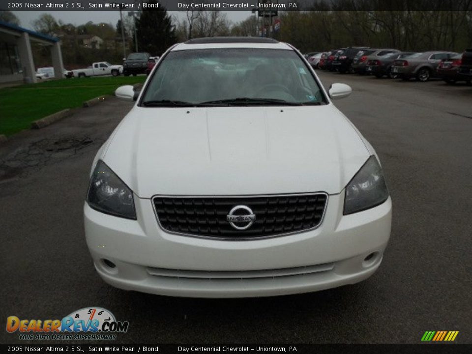 2005 Nissan Altima 2.5 SL Satin White Pearl / Blond Photo #10